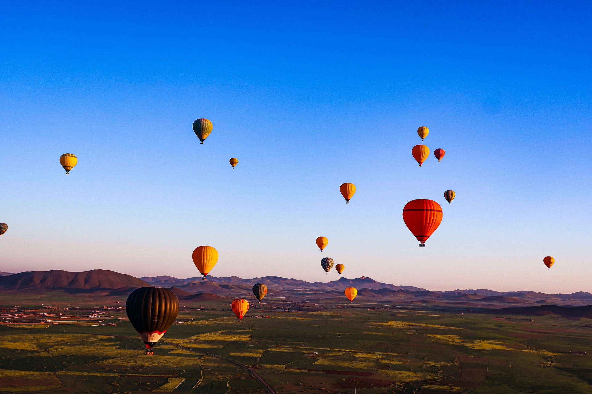 Hot-air balloon flight in Marrakech