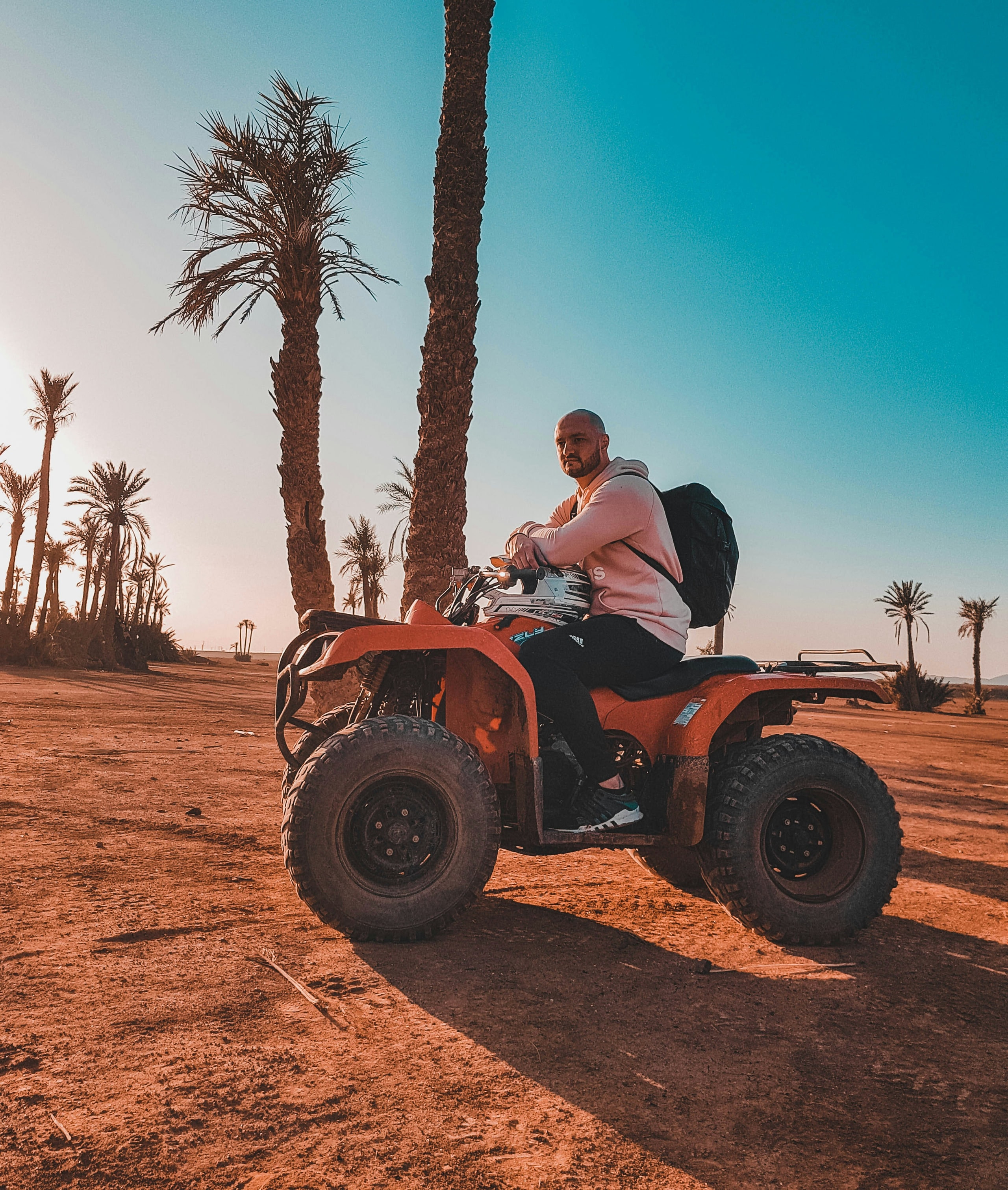 Quad biking in the Palmeraie