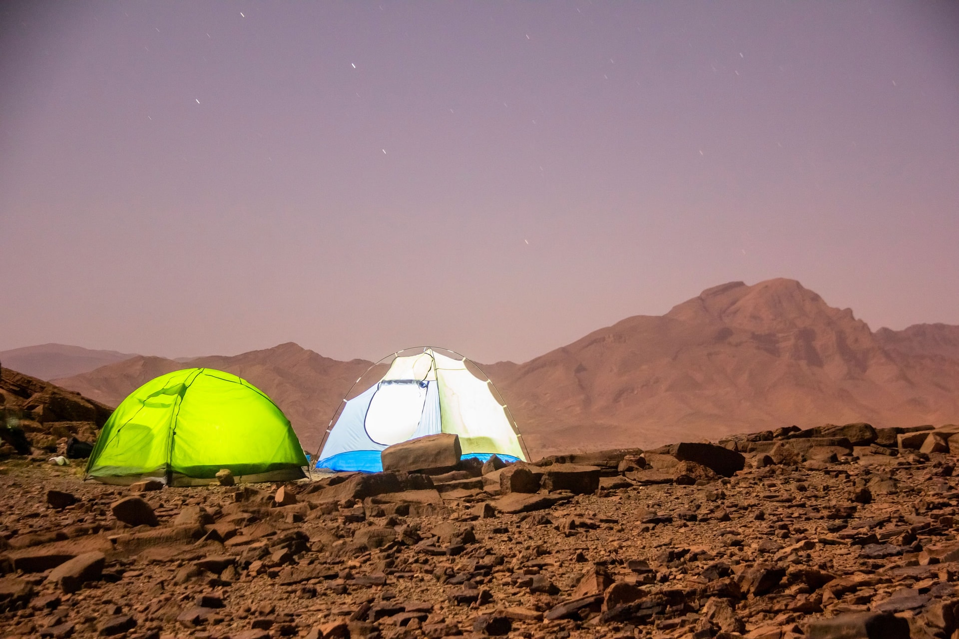 A night under the stars in an Agafay camp